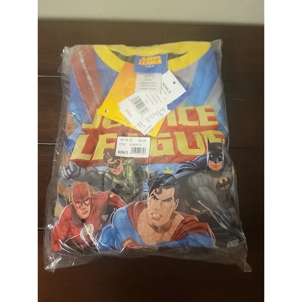 3 PC Justice League Pajamas‎ Set Sealed In Original Packaging